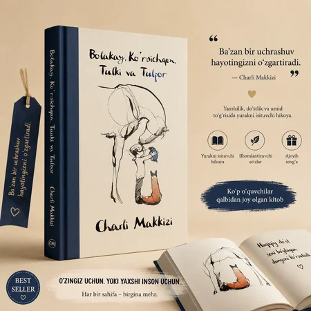 Charli Makkizi "Bolakay, Ko'rsichqon, Tulki va Tulpor" – Mehr, Do'stlik va Hayotiy Ma'nolar Bestselleri